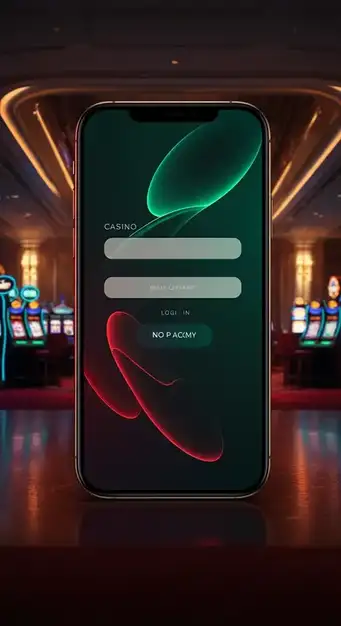 Interface de connexion sécurisée de Unique Casino avec champs d'identifiants et bouton de connexion